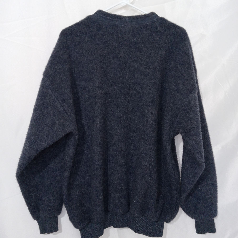Vintage Art Unlimited Wolf Sweater Made in USA Wildlife Embroidered Crewneck 90s - Picture 8 of 11